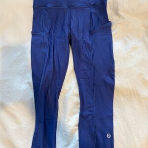 lululemon fast and free size 2 23” inch leggings with Side Pockets